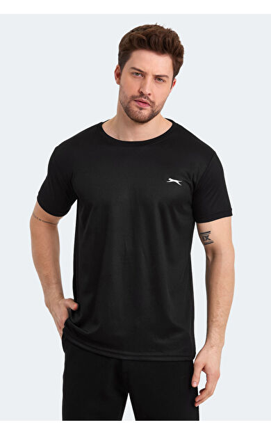 Slazenger ODALIS Erkek T-Shirt Siyah Siyah