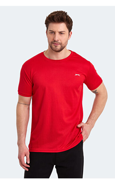 Slazenger ODALIS Erkek T-Shirt Kırmızı Kırmızı