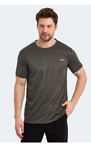 Slazenger ODALIS Erkek T-Shirt Haki Haki