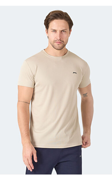 Slazenger OMAR KTN Erkek  Ekru Tişört