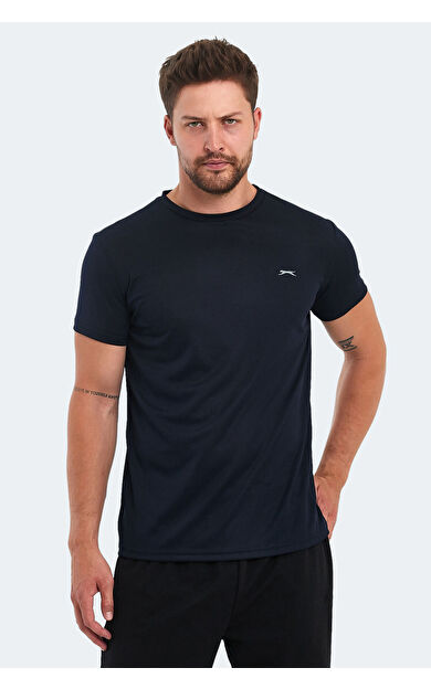 Slazenger OMAR KTN Erkek T-Shirt Lacivert Lacivert