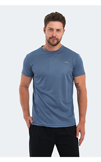 Slazenger OMAR KTN Erkek Tişört Indigo