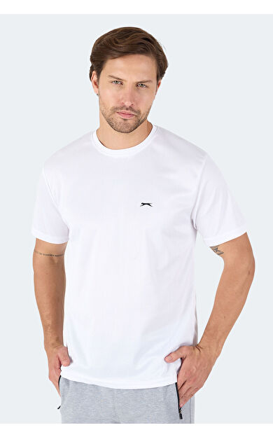 Slazenger SENATO Erkek T-Shirt Beyaz Beyaz