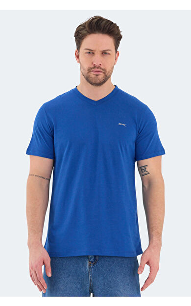 Slazenger RIVALDO Erkek Tişört Saks Mavi