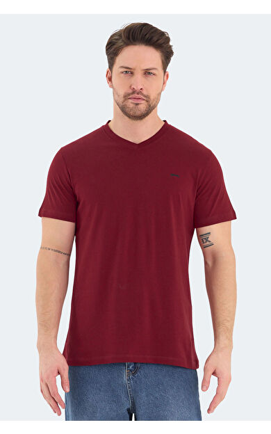 Slazenger RIVALDO Erkek Tişört Bordo