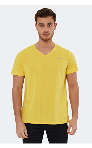 Slazenger RIVALDO Erkek T-Shirt Sarı Sarı