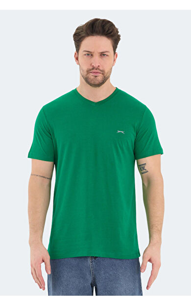 Slazenger RIVALDO Erkek T-Shirt Yeşil Yeşil