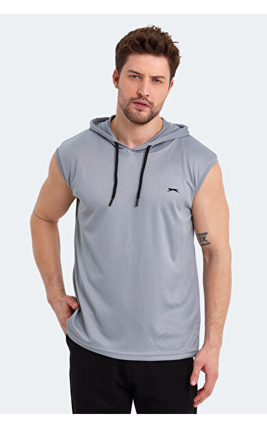 Slazenger RAG Erkek T-Shirt Gri Gri