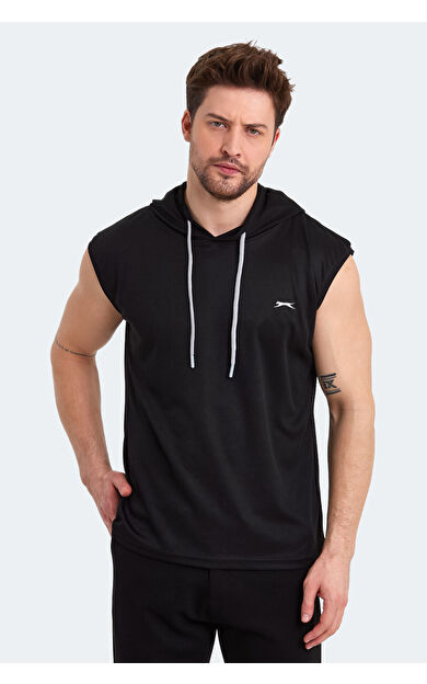 Slazenger RAG Erkek T-Shirt Siyah Siyah