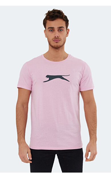 Slazenger SECTOR Erkek T-Shirt Açık Pembe Açık Pembe