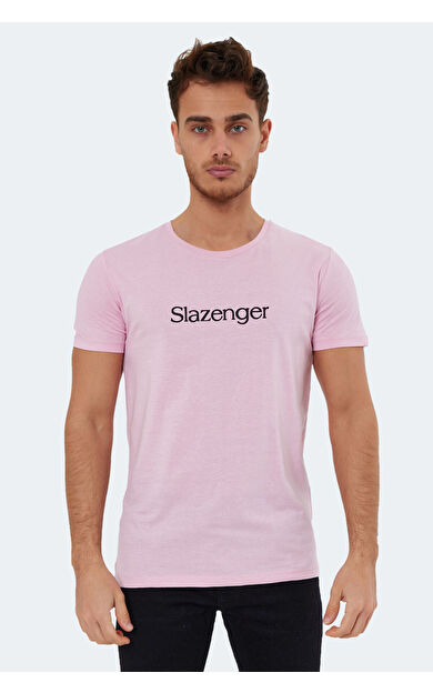Slazenger SABE Erkek T-Shirt Açık Pembe Açık Pembe