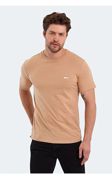 Slazenger POLL Erkek Kısa Kol T-Shirt Bej Bej