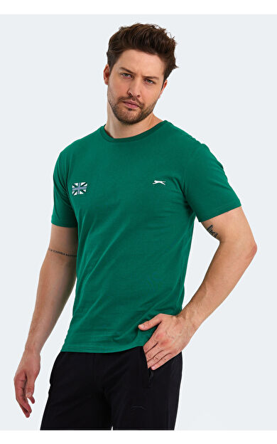 Slazenger PACET Erkek T-Shirt Yeşil Yeşil