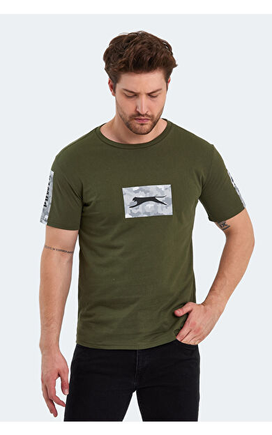 Slazenger PADERAU Erkek T-Shirt Haki Haki