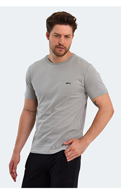 Slazenger PAINT Erkek T-Shirt Gri Gri