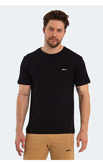Slazenger PAINT Erkek T-Shirt Siyah Siyah