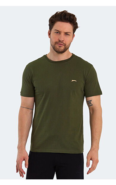 Slazenger PAINT Erkek T-Shirt Haki Haki