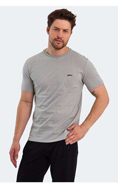 Slazenger PANCO Erkek T-Shirt Gri Gri
