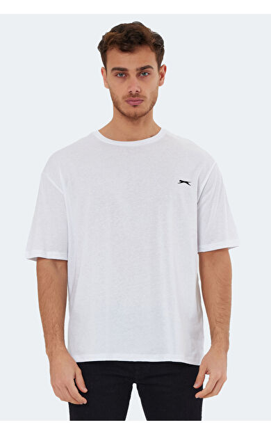 Slazenger KAISER Erkek T-Shirt Beyaz Beyaz