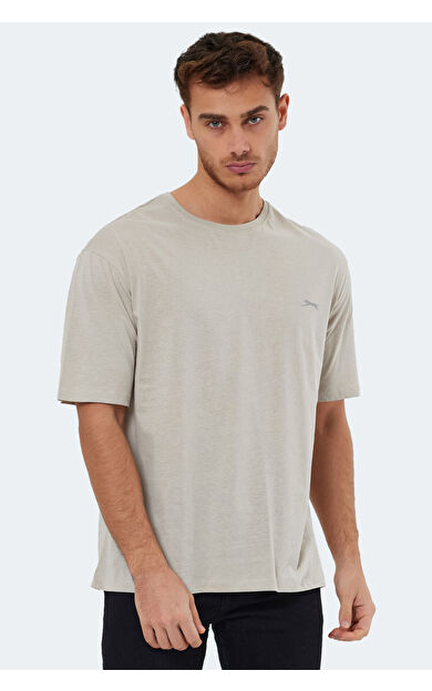 Slazenger KAISER Erkek T-Shirt Taş Gri Taş Gri