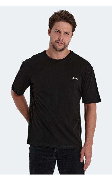 Slazenger KAISER Erkek Kısa Kol T-Shirt Siyah