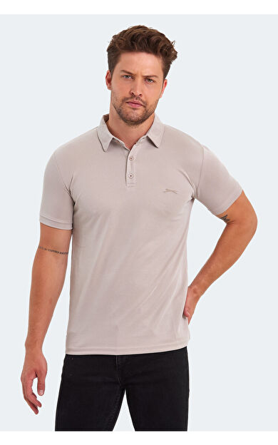 Slazenger KUGGA Erkek T-Shirt Taş Gri Taş Gri