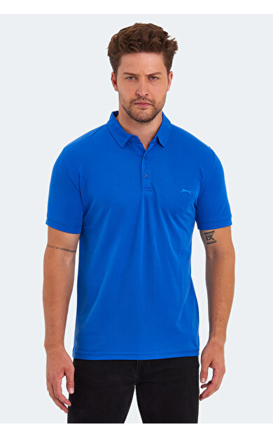 Slazenger KUGGA Erkek T-Shirt Saks Mavi Saks Mavi