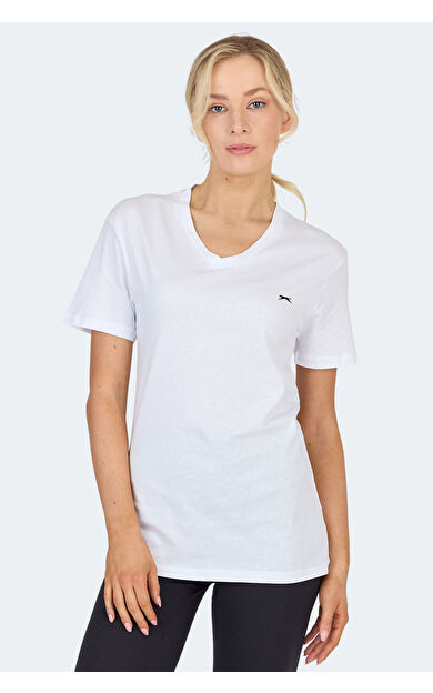 Slazenger KRISTEN I Kadın Tişört Beyaz