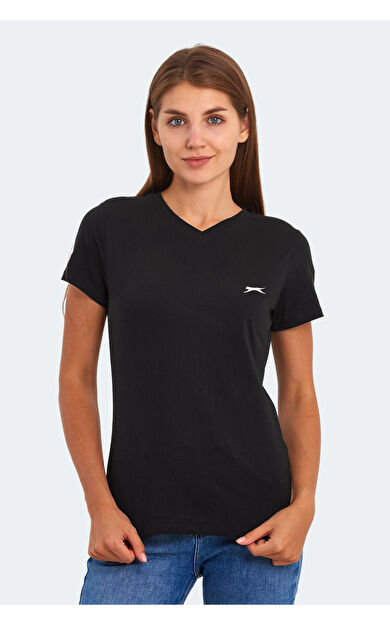 Slazenger KRISTEN I Kadın T-Shirt Siyah