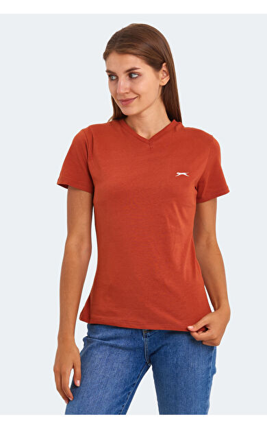 Slazenger KRISTEN I Kadın T-Shirt Kiremit
