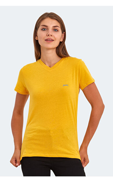 Slazenger KRISTEN I Kadın T-Shirt Hardal