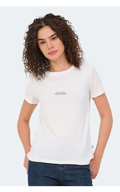 Slazenger PAYTONS Kadın T-Shirt Ekru Ekru