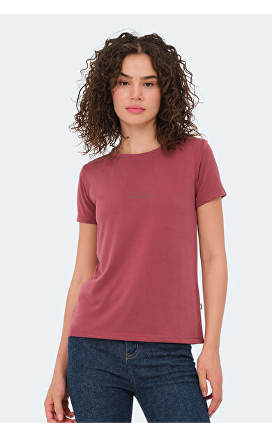 Slazenger PAYTONS Kadın T-Shirt Bordo Bordo