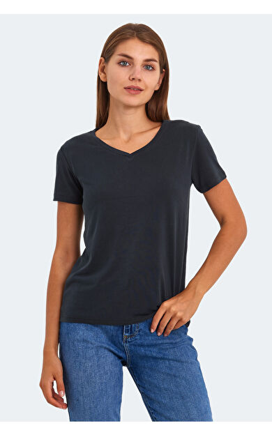 Slazenger PERICAS Kadın T-Shirt Siyah