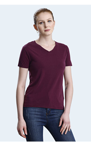 Slazenger PERICAS Kadın Tişört Mürdüm