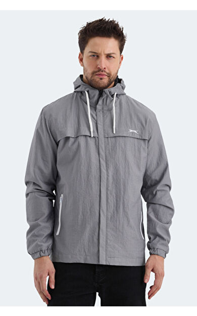 Slazenger HANGA Erkek Yağmurluk Koyu Gri