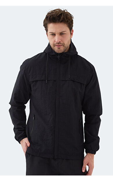 Slazenger HANGA Erkek Yağmurluk Siyah