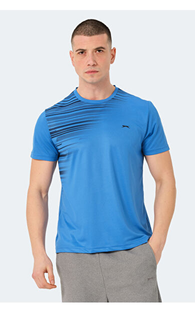 Slazenger RAVEN Erkek Tişört Saks Mavi