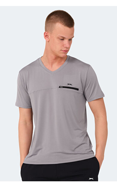 Slazenger KALLIAS Erkek Tişört Gri