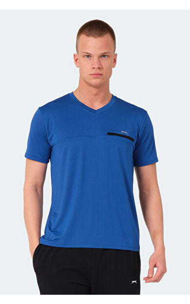 Slazenger KALLIAS Erkek Tişört Saks Mavi