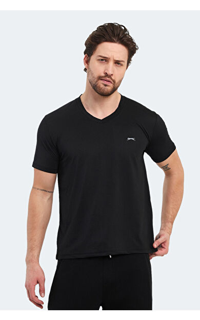 Slazenger KATRIINA Erkek Tişört Siyah