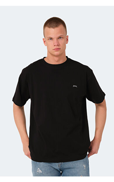 Slazenger KULANA OVER Erkek Tişört Siyah