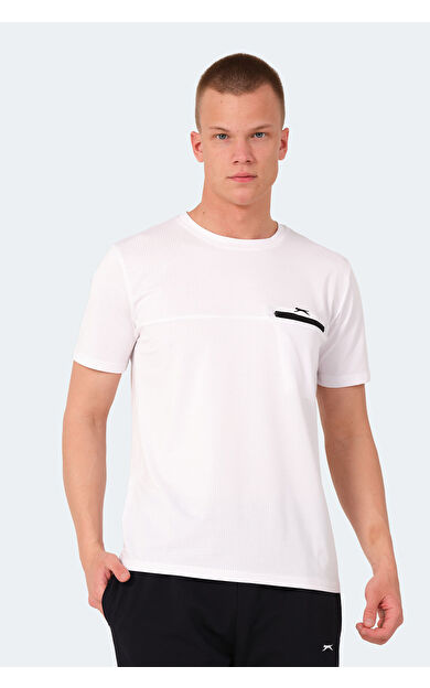 Slazenger KONUL Erkek Tişört Beyaz