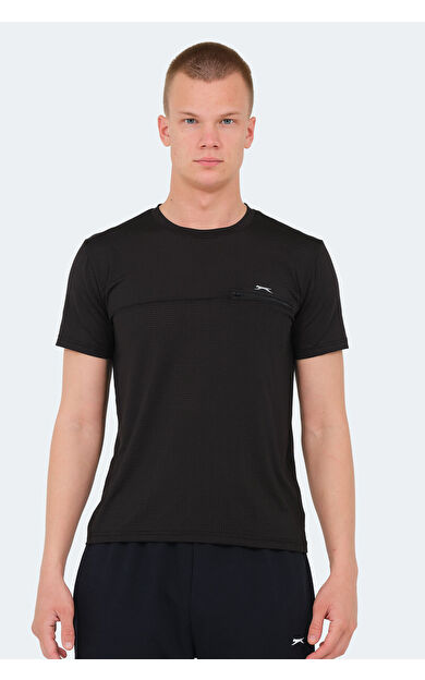 Slazenger KONUL Erkek Tişört Siyah