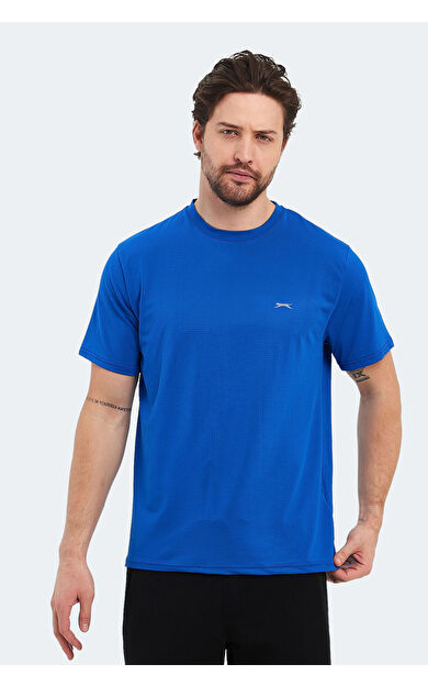 Slazenger OSWIN KTN Erkek Tişört Saks Mavi