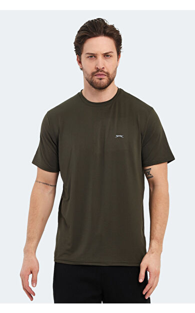 Slazenger OSWIN KTN Erkek Tişört Haki