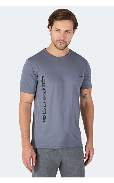 Slazenger NEKANE Erkek Tişört Koyu Gri