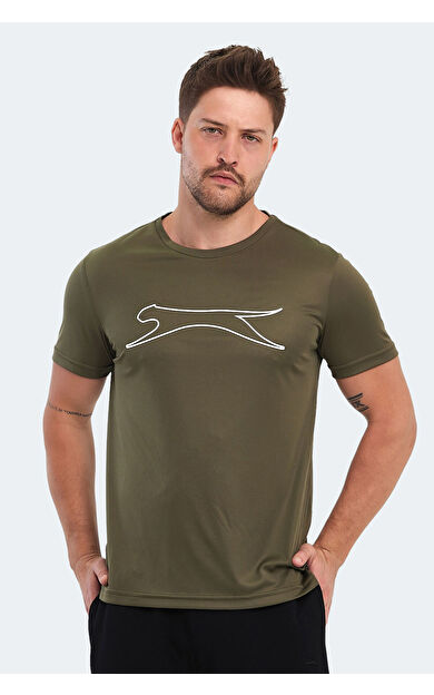 Slazenger NELLE KTN Erkek Tişört Haki
