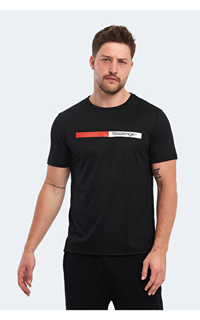 Slazenger NELS Erkek Tişört Siyah