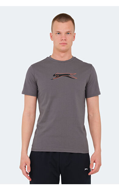 Slazenger VEDRAN KTN Erkek Tişört Koyu Gri